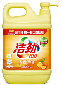 1.3千克潔勁100香橙除油無磷洗潔精
